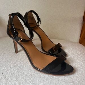J. Crew black heel with ankle strap